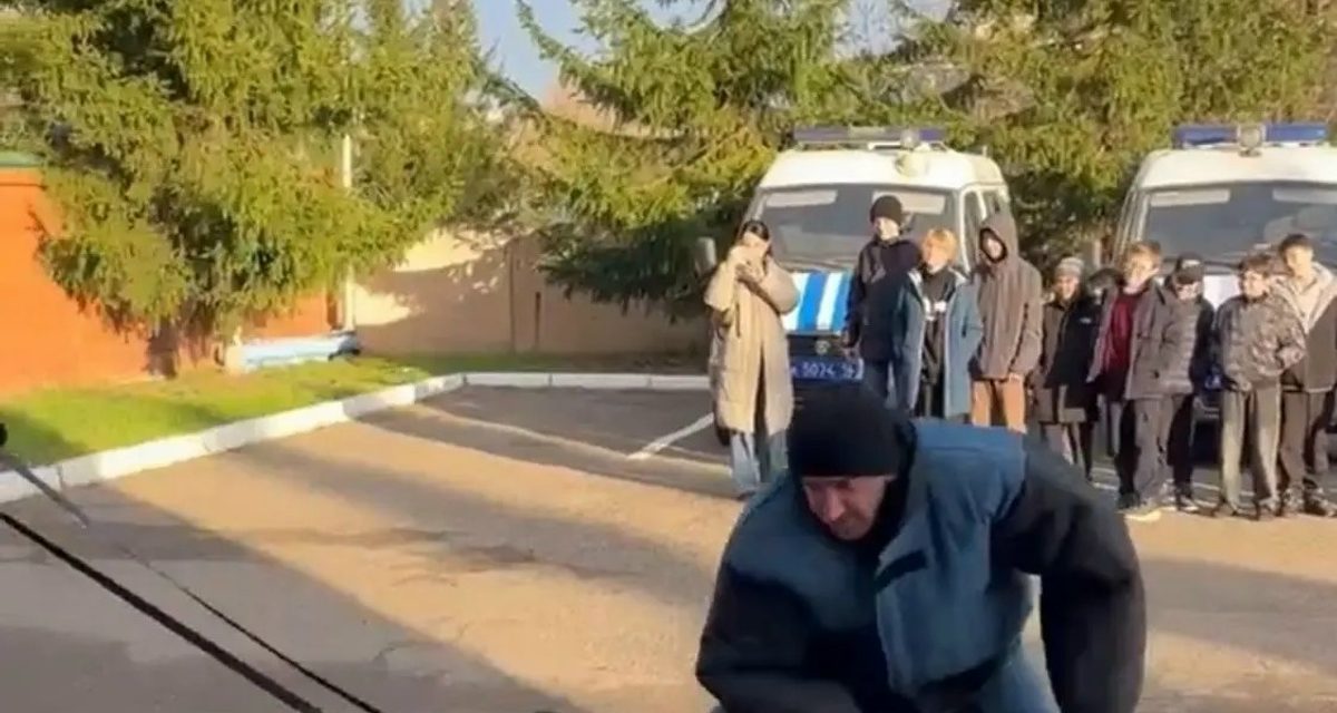 Шестиклассникам показали, как служебные собаки ищут запрещённые вещества и задерживают условного преступника