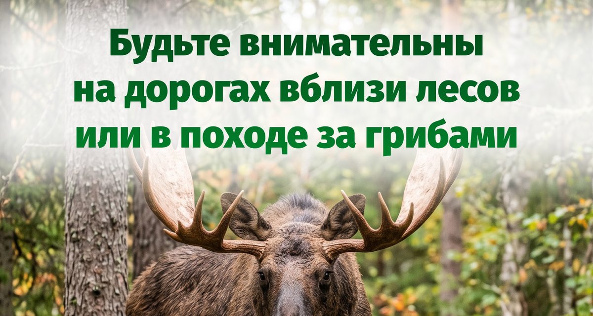 В Набережных Челнах водителей предупредили о лосях, которые могут внезапно выбежать на дорогу